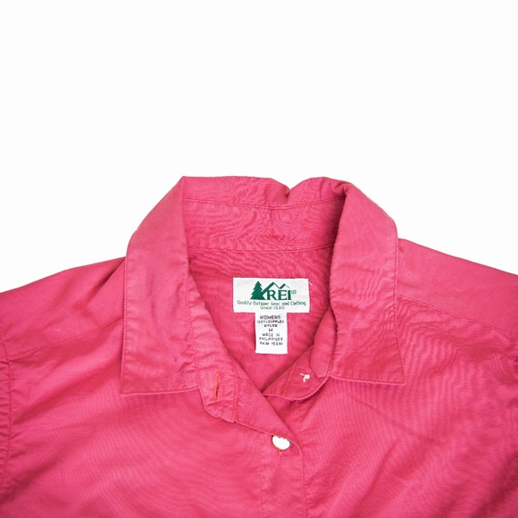 Vintage REI Pink Sleeveless Button Up Shirt - Picture 13 of 14